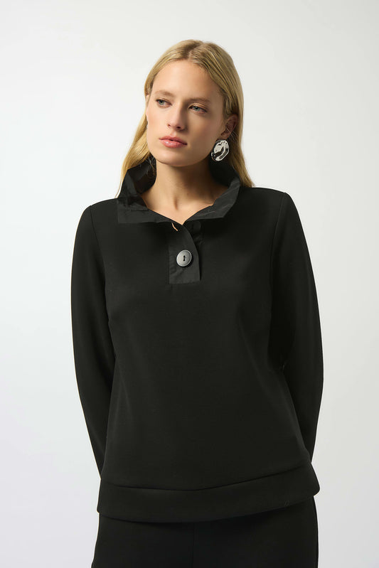 JOSEPH RIBKOFF SCUBA JERSEY BOXY TOP