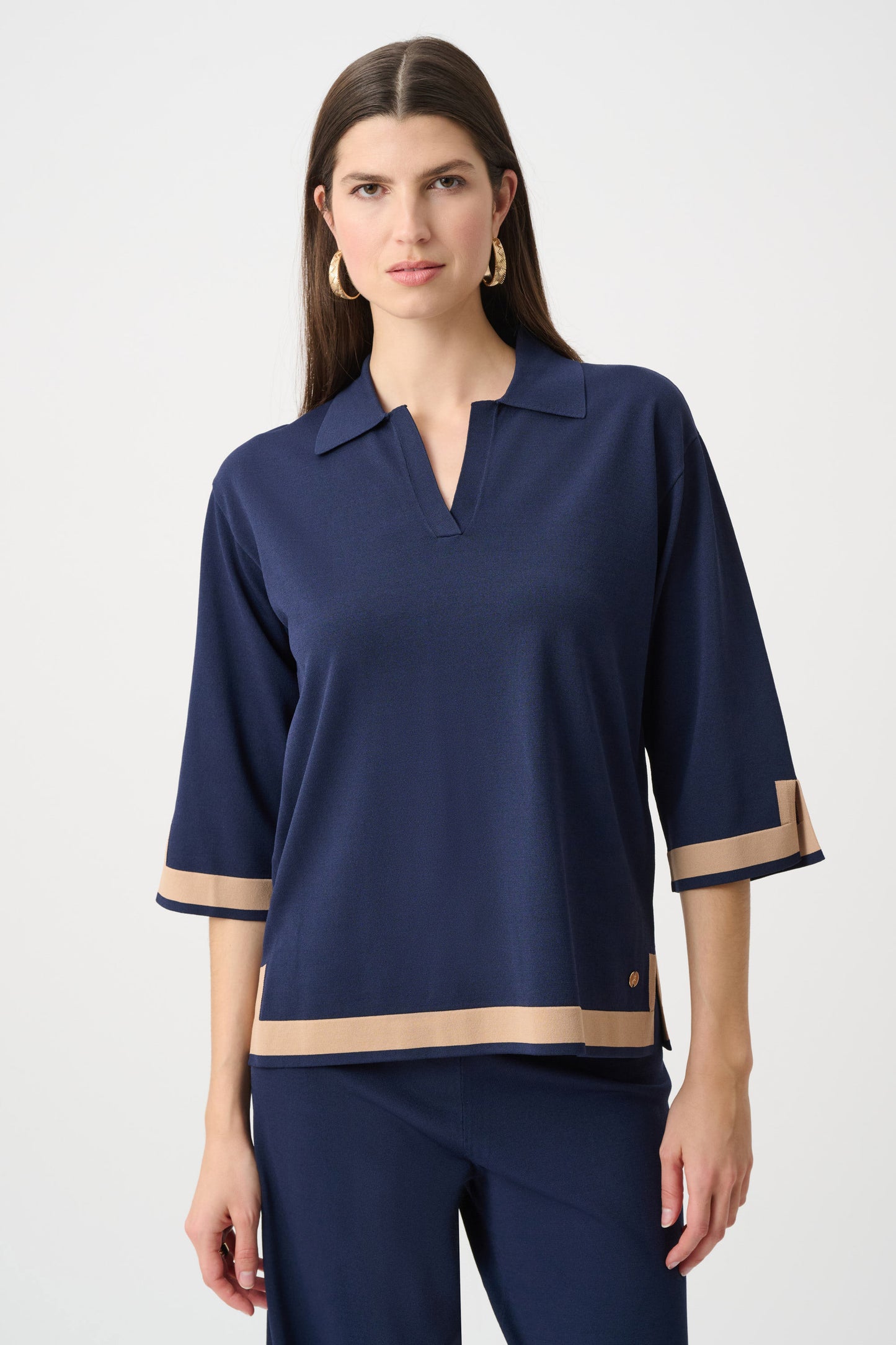 Joseph Ribkoff Sweater Knit Colour Block Top
