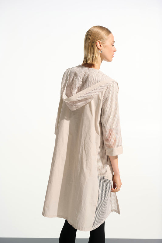 SO- Memory and Mesh A-Line Cover-Up With Hood