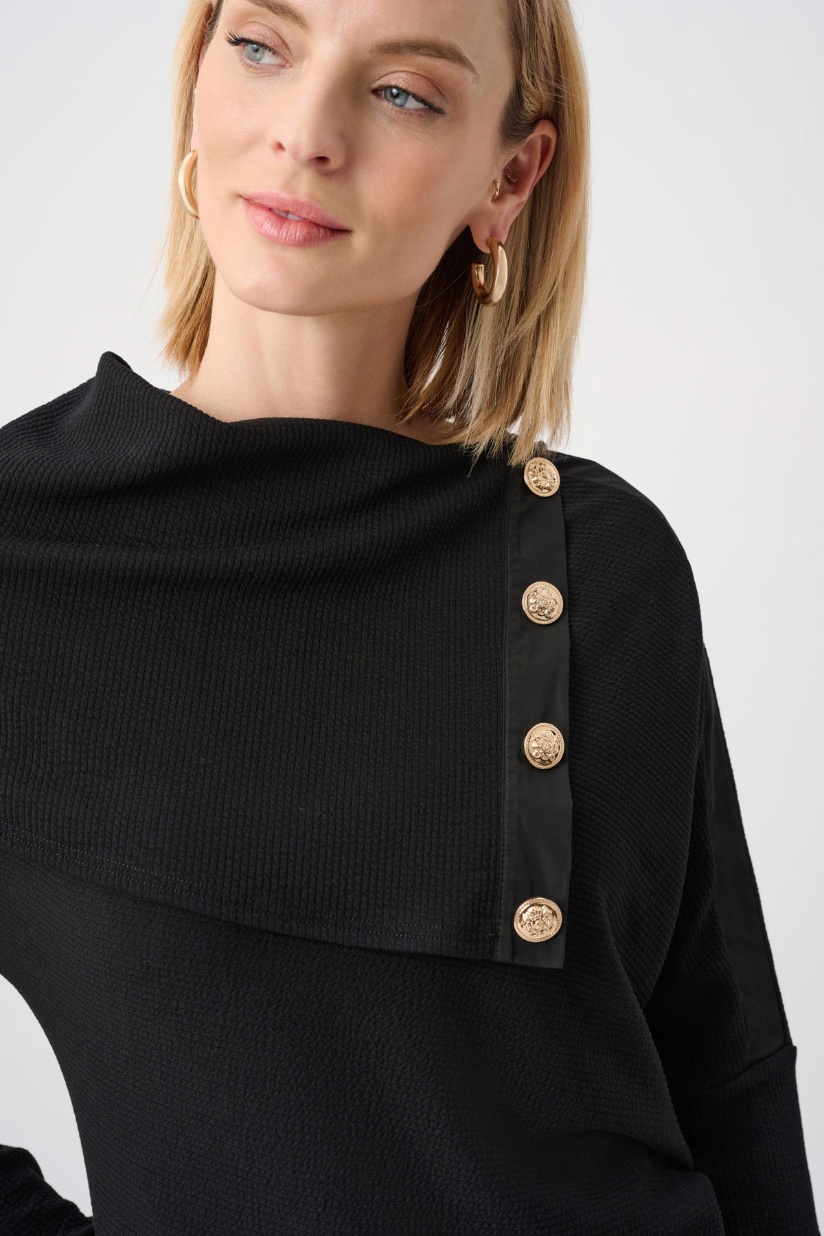 Joseph Ribkoff Jacquard Sweater Boxy Top