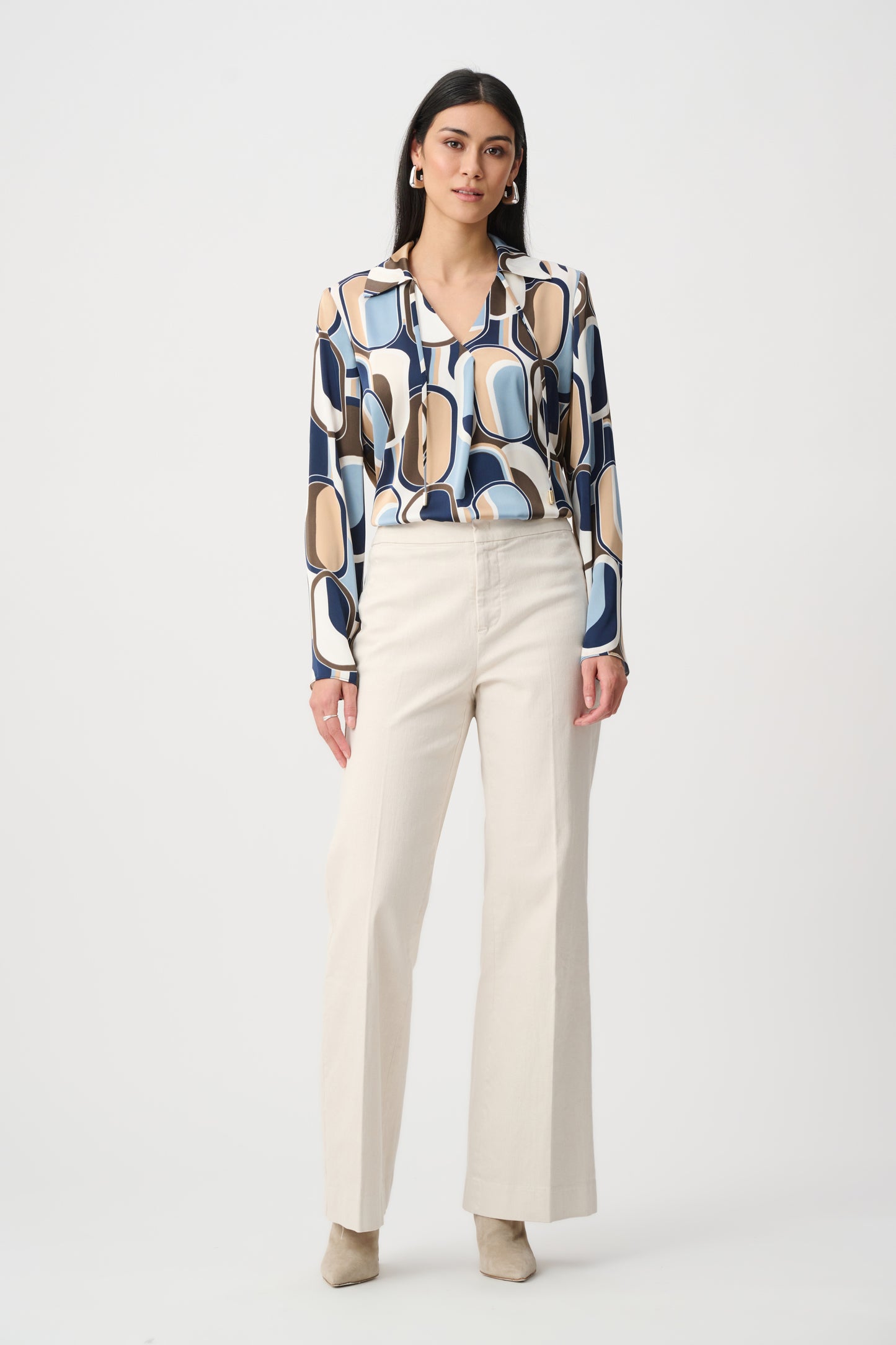 Joseph Rikoff Chloe Stretch Denim High-Rise Wide Leg Jeans