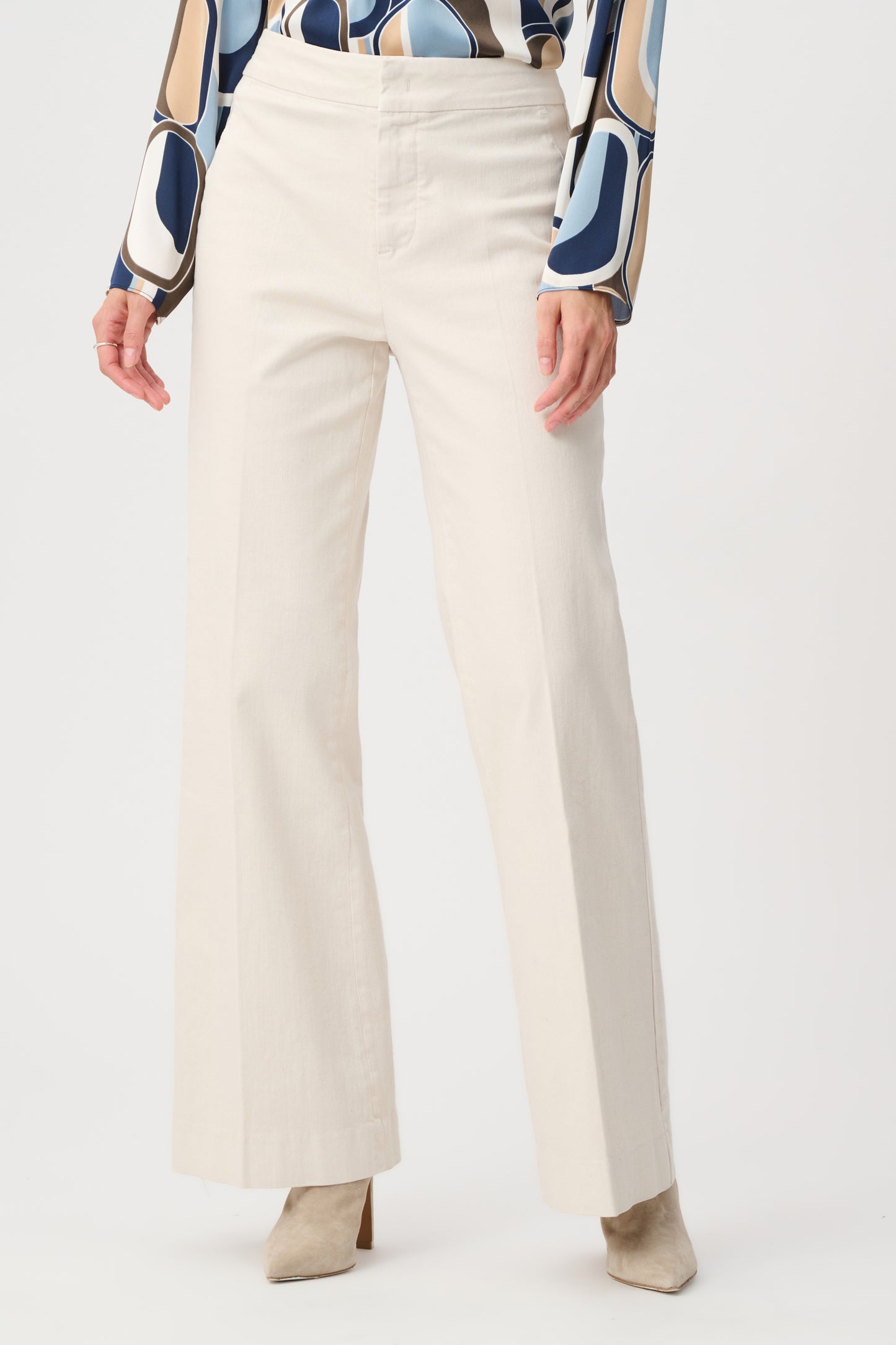 Joseph Rikoff Chloe Stretch Denim High-Rise Wide Leg Jeans