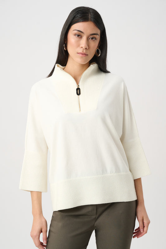 Joseph Ribkoff Brushed Viscose And Nylon Funnel-Neck Sweater