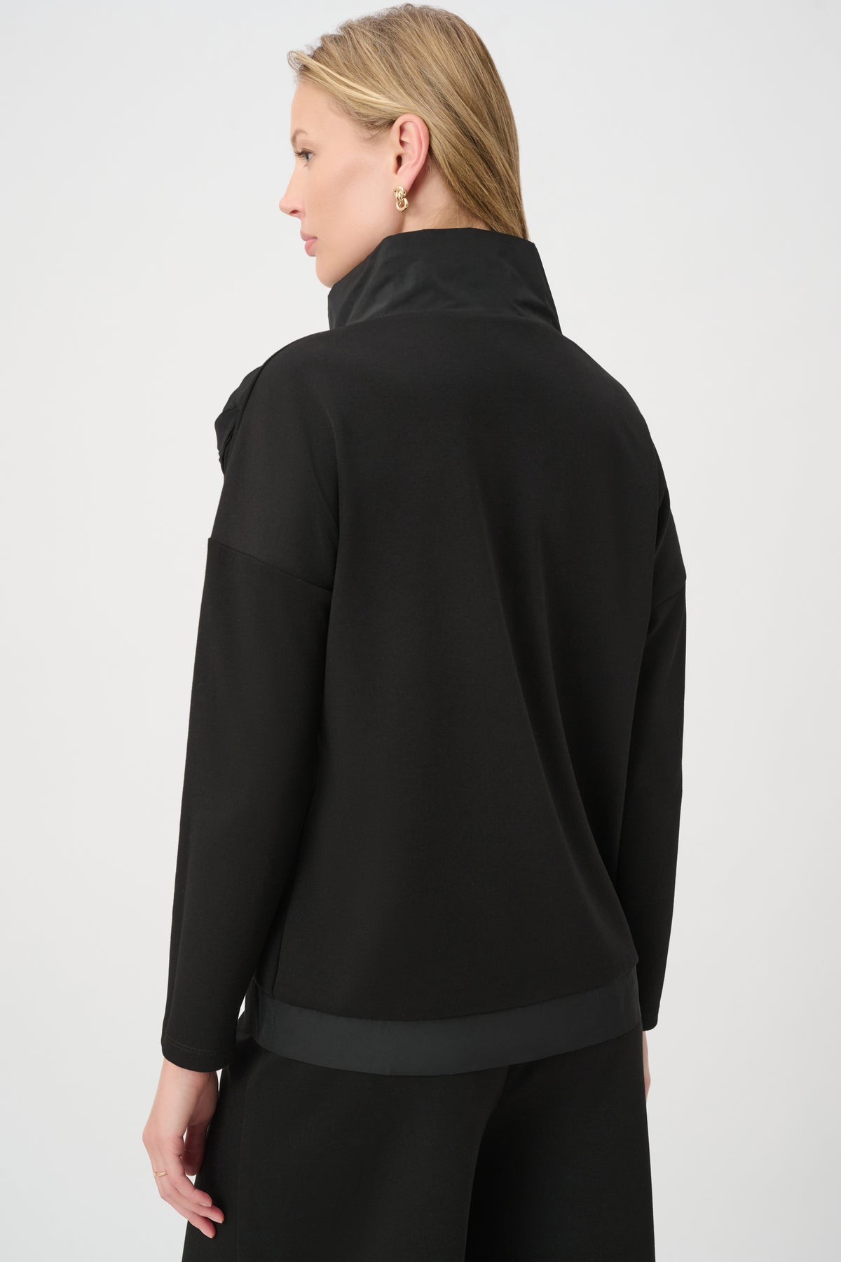 Joseph Ribkoff Asymmetrical Floral Embroidered Tunic