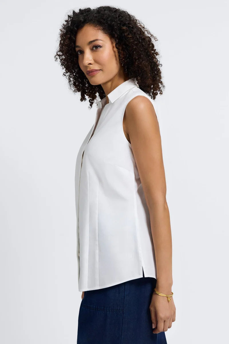 FOXCROFT TAYLOR NO IRON SLEEVELESS