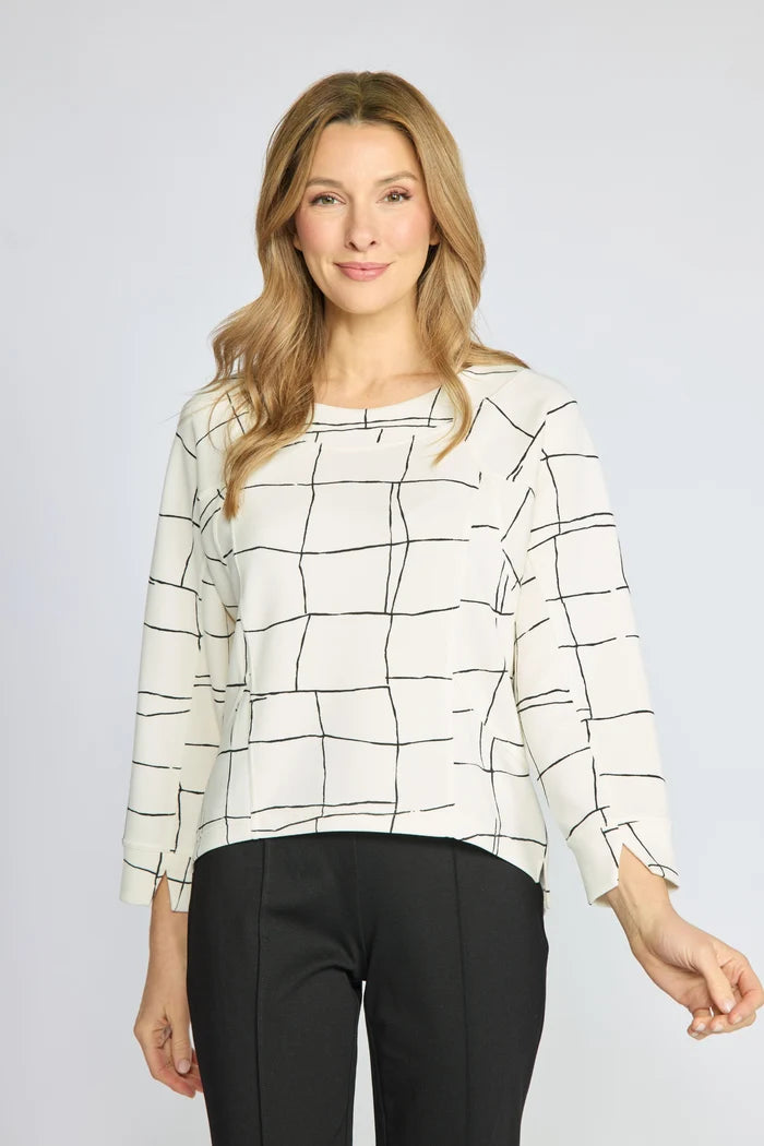 Olivia Featherlux Knit Print Pullover