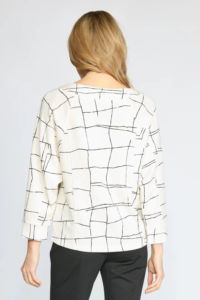Olivia Featherlux Knit Print Pullover