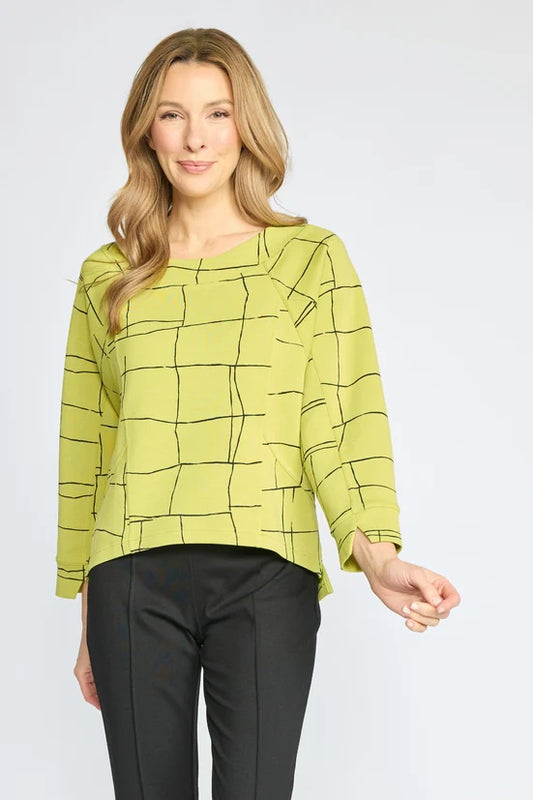 Olivia Featherlux Knit Print Pullover