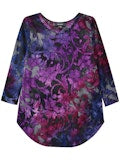 KAREN KANE 3/4 SLEEVE SHIRTTAIL TOP