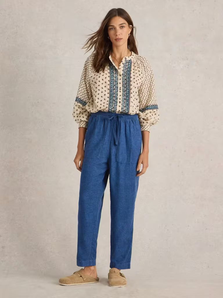 White Stuff Elle Linen Blend Trouser