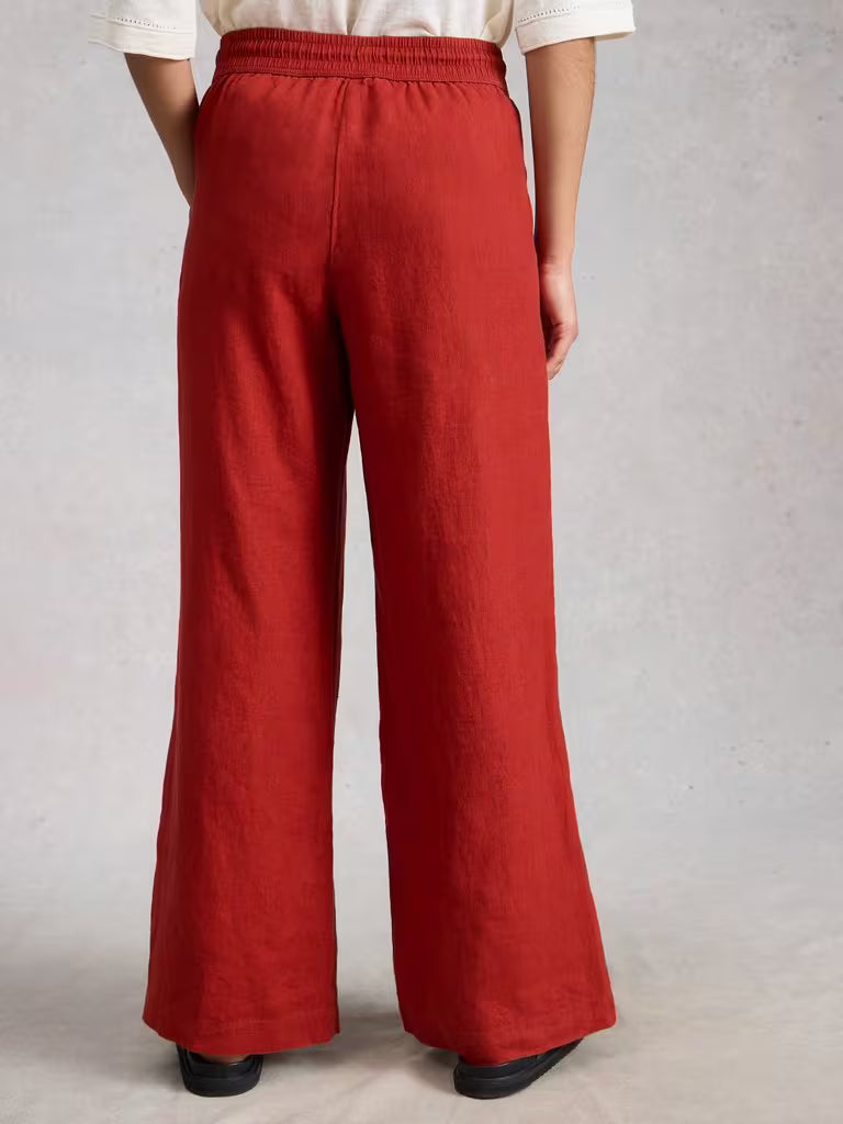 White Stuff Ally Linen Wide Leg Trouser