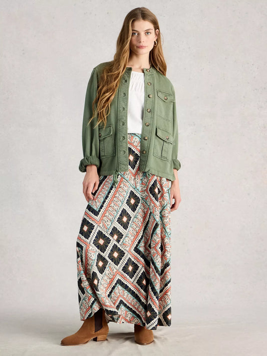 White Stuff Hope Linen Blend Maxi Shirt