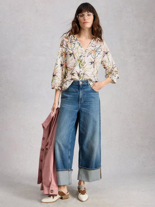 White Stuff Ruby Cotton Organic Top