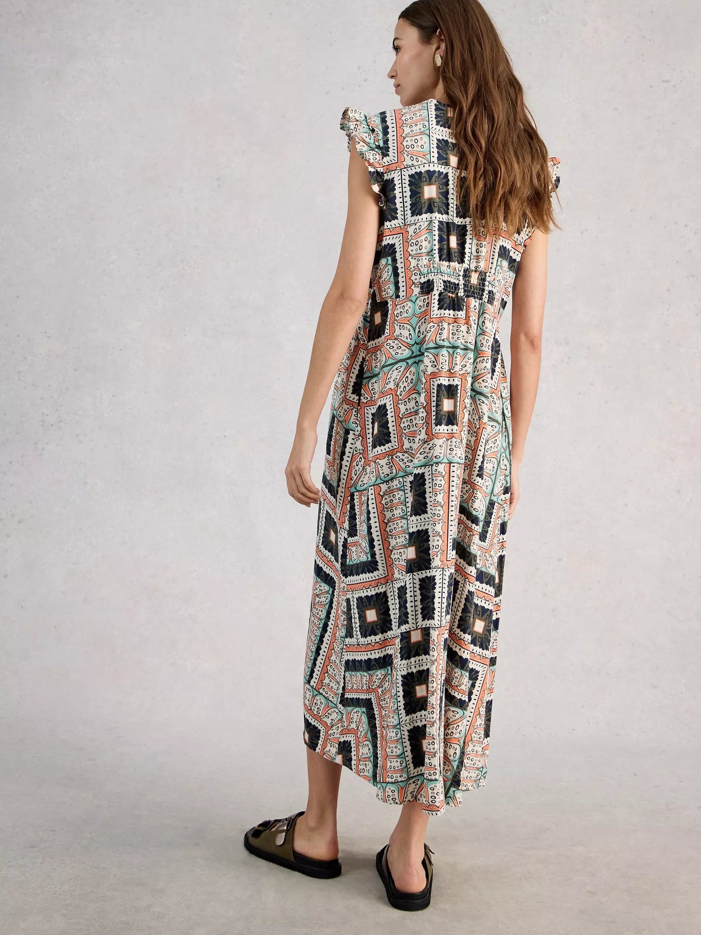 White Stuff Lorna Linen Blend Maxi Dress