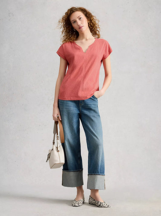 White Stuff Nelly Notch Neck Tee