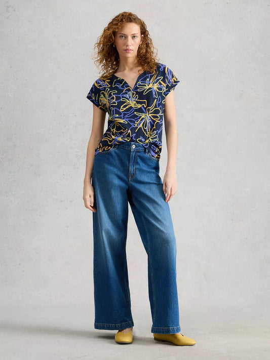 White Stuff Nelly Notch Neck Tee