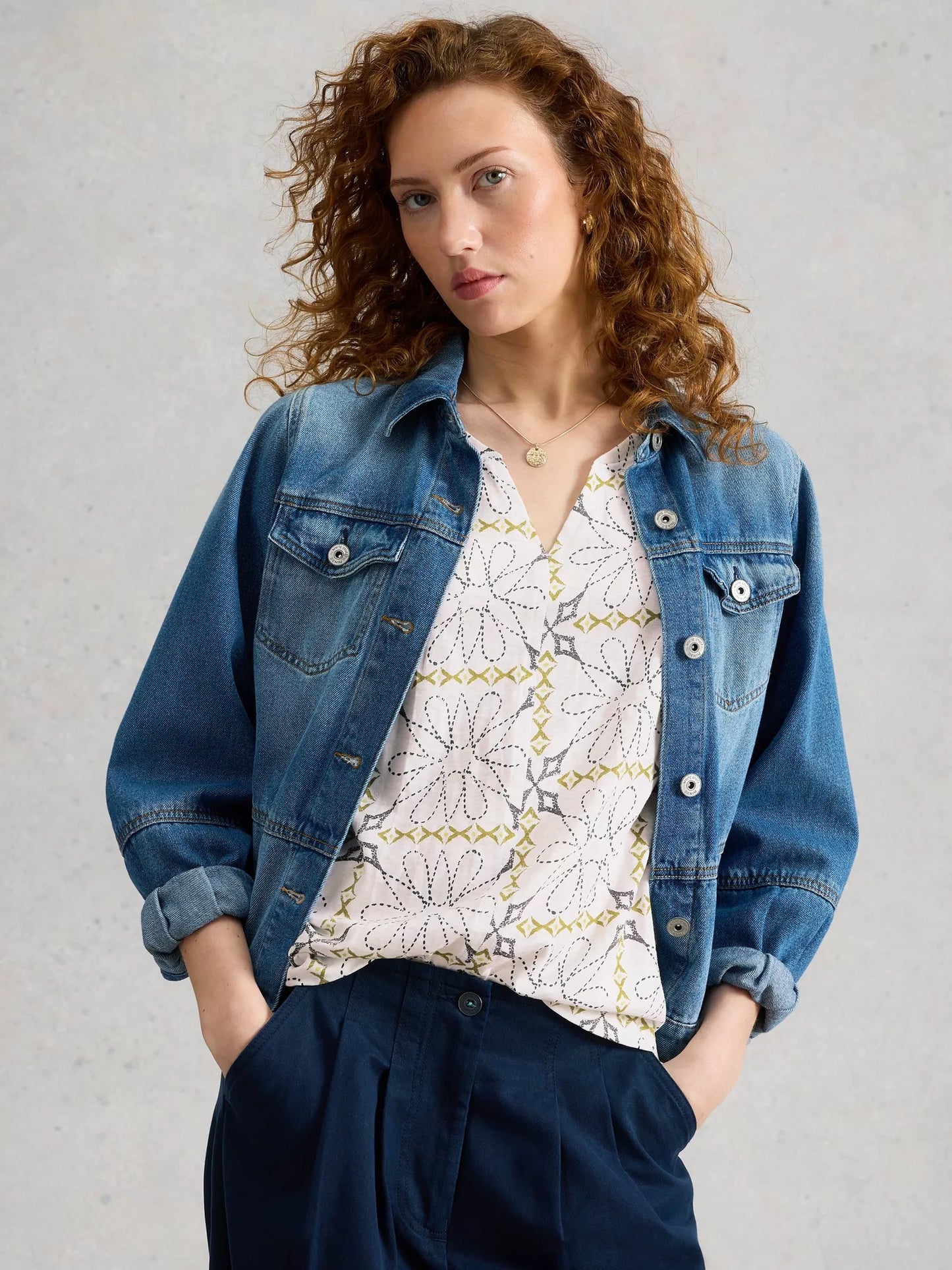 White Stuff Nelly Notch Neck Tee