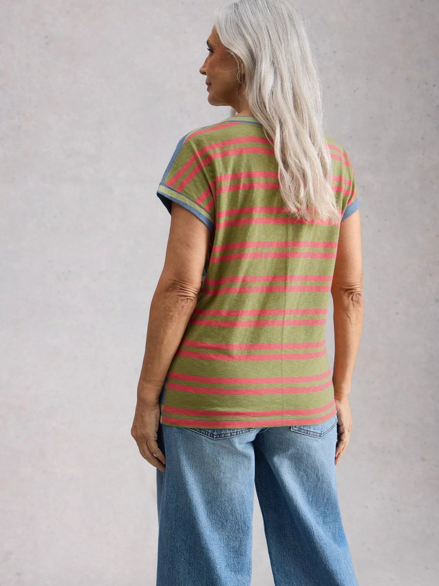 White Stuff Nelly Notch Stripe Tee