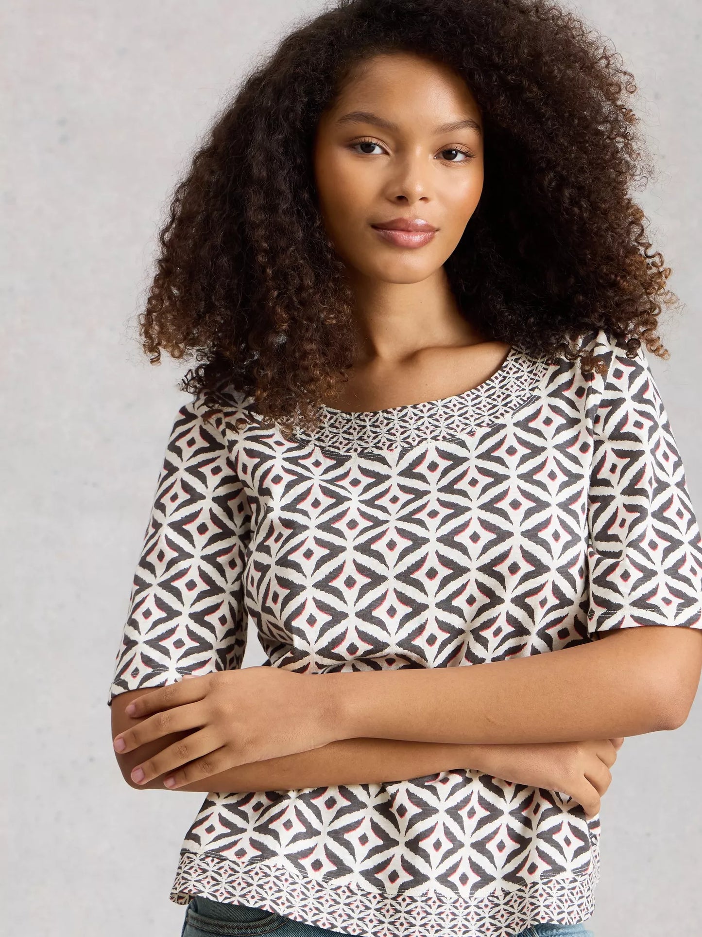 White Stuff Weaver Jersey Tee