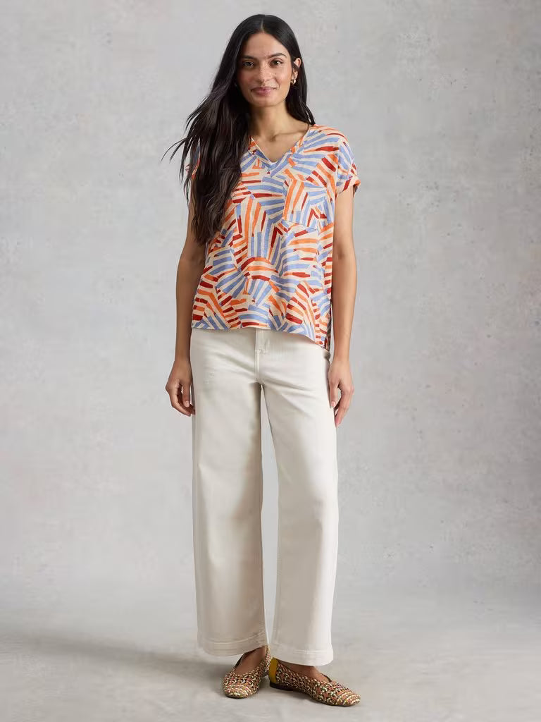 White Stuff Iris Linen Tee