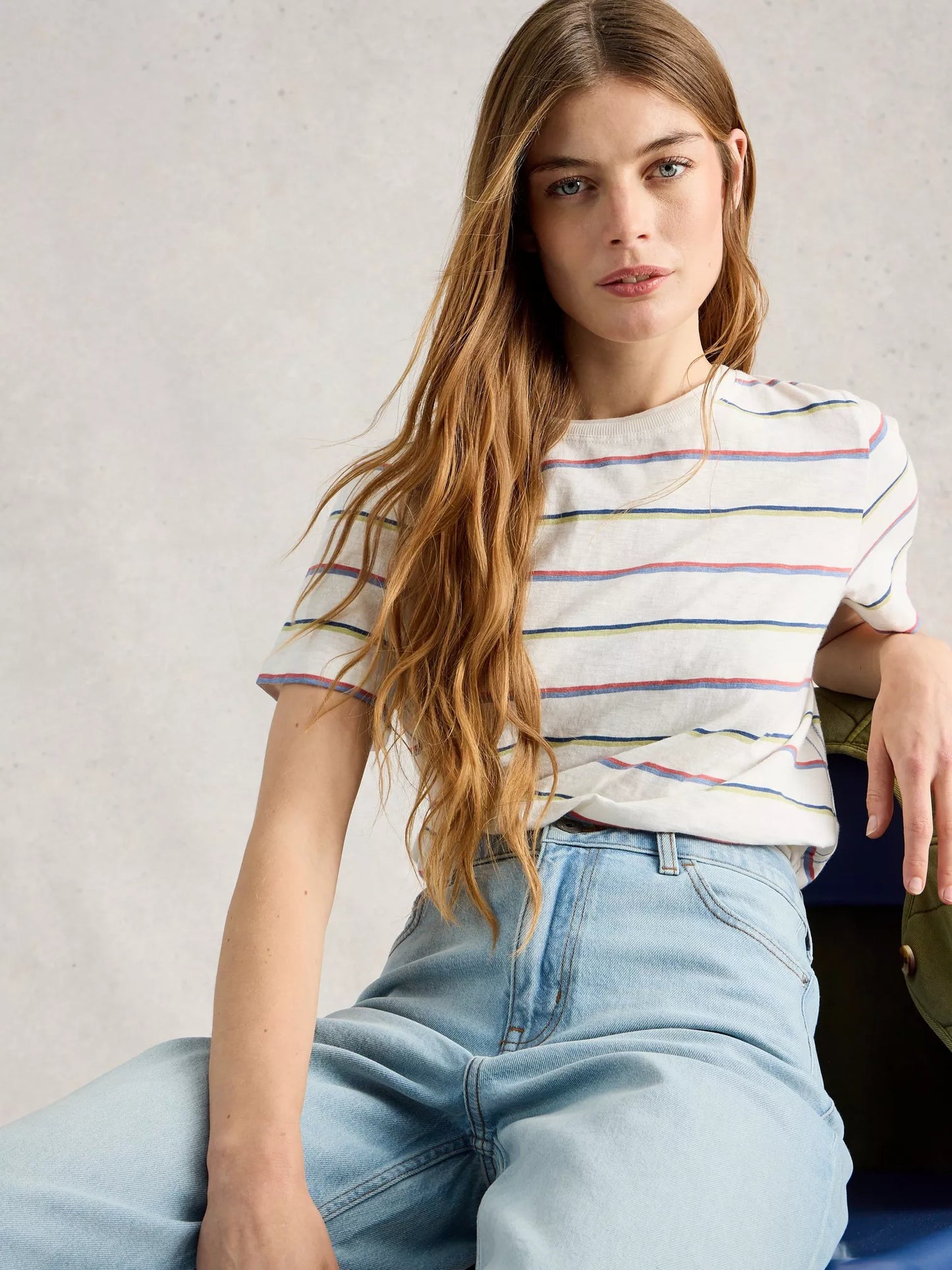White Stuff Clara Stripe Short Sleeve Tee