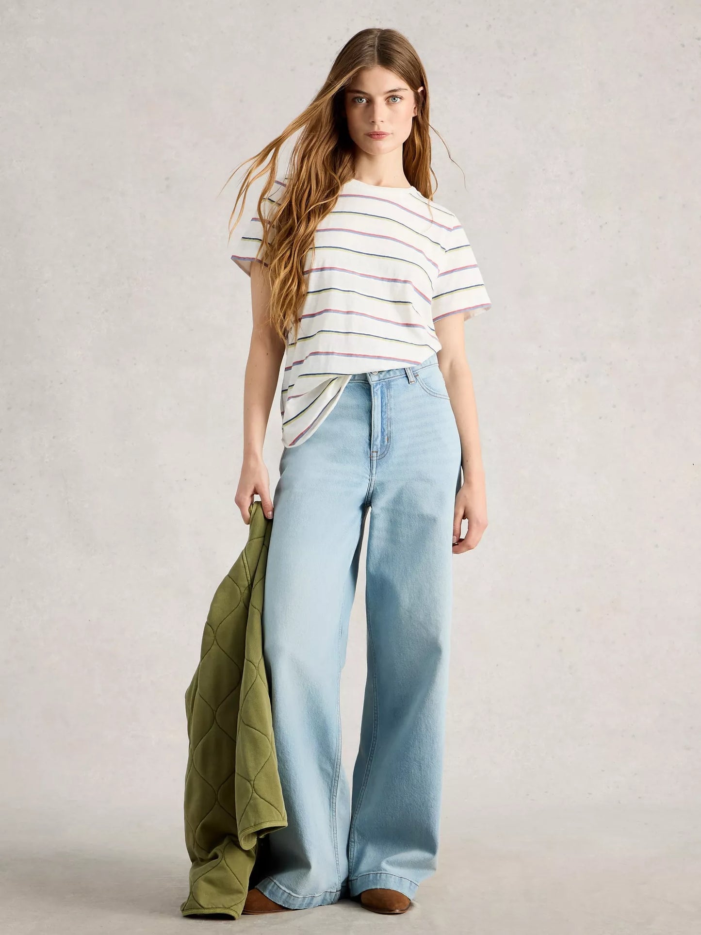 White Stuff Clara Stripe Short Sleeve Tee