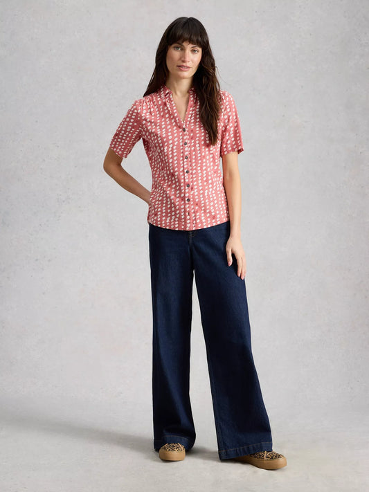 White Stuff Annie Short Sleeve Jersey Shirt