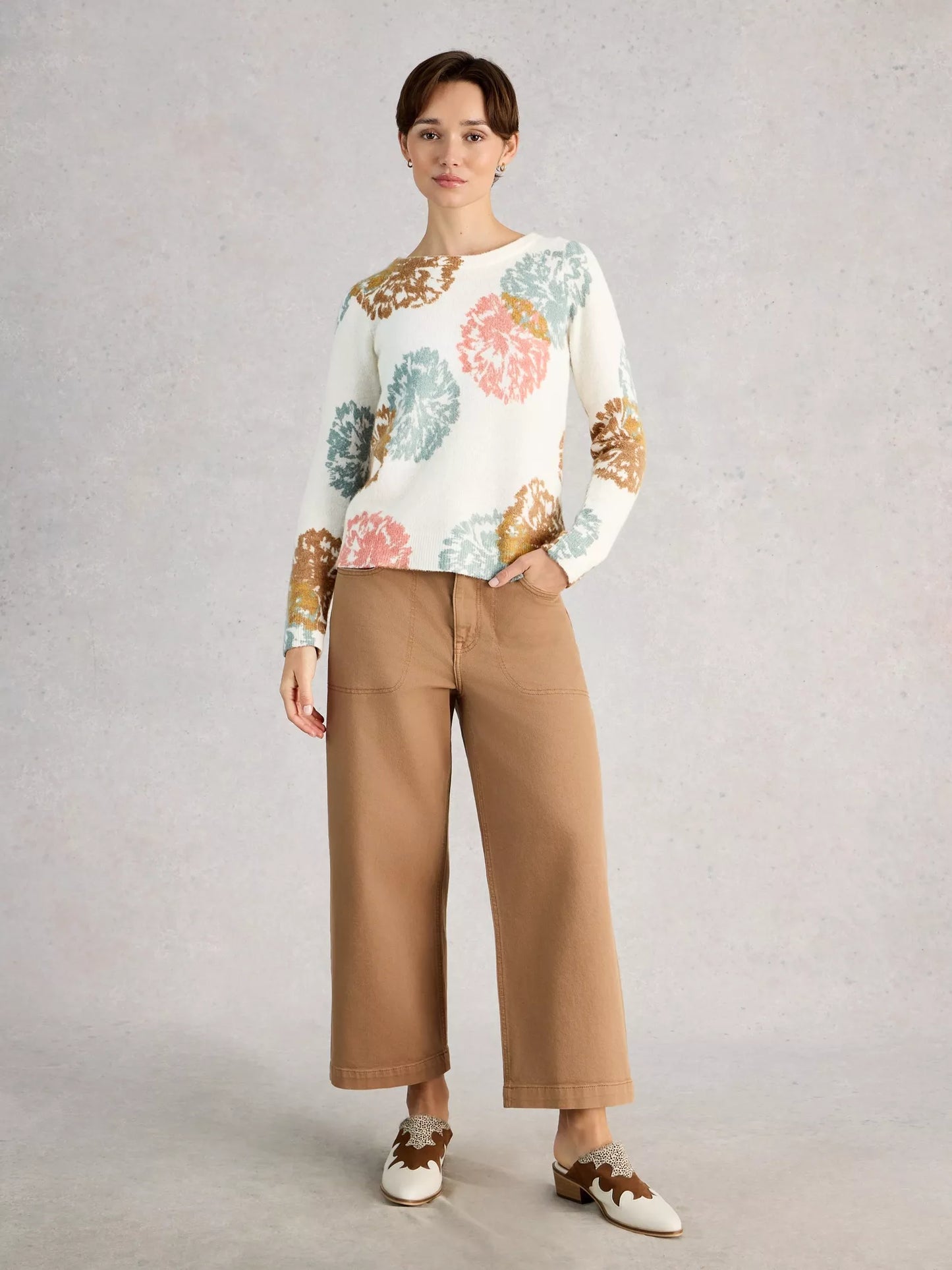 White Stuff Jodie Print Jumper