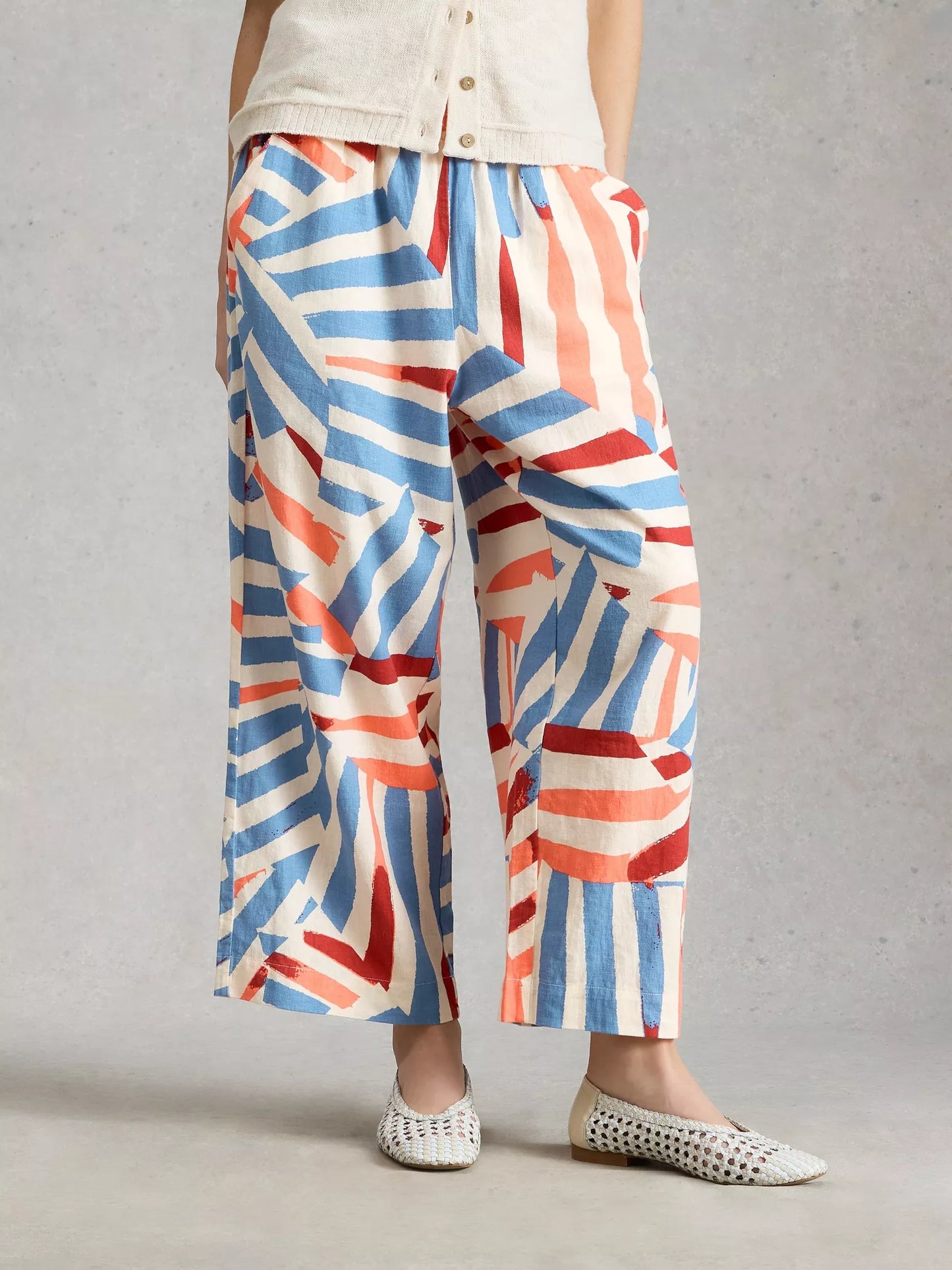 White Stuff Shelly Linen Blend Culotte