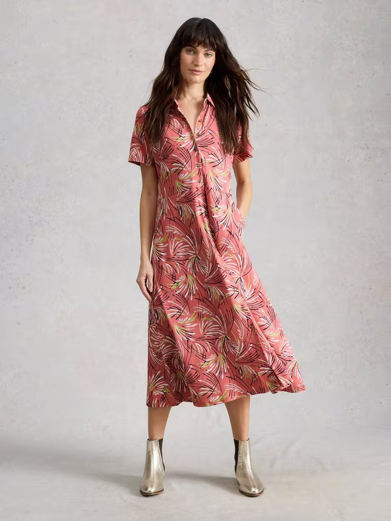 White Stuff Rua Jersey Shirt Dress