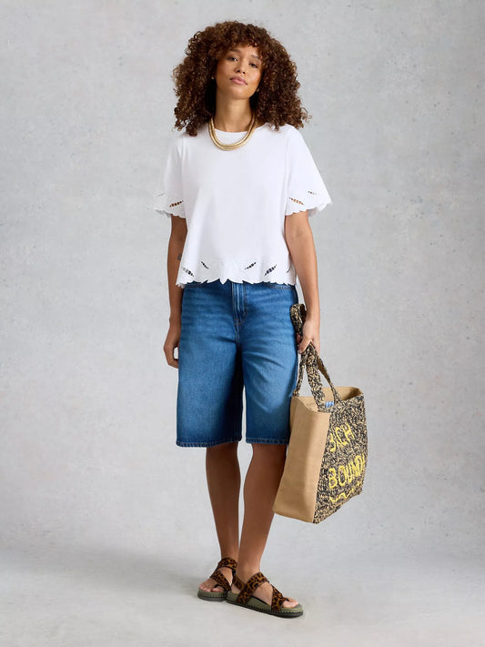 White Stuff Colleen Cutwork Tee