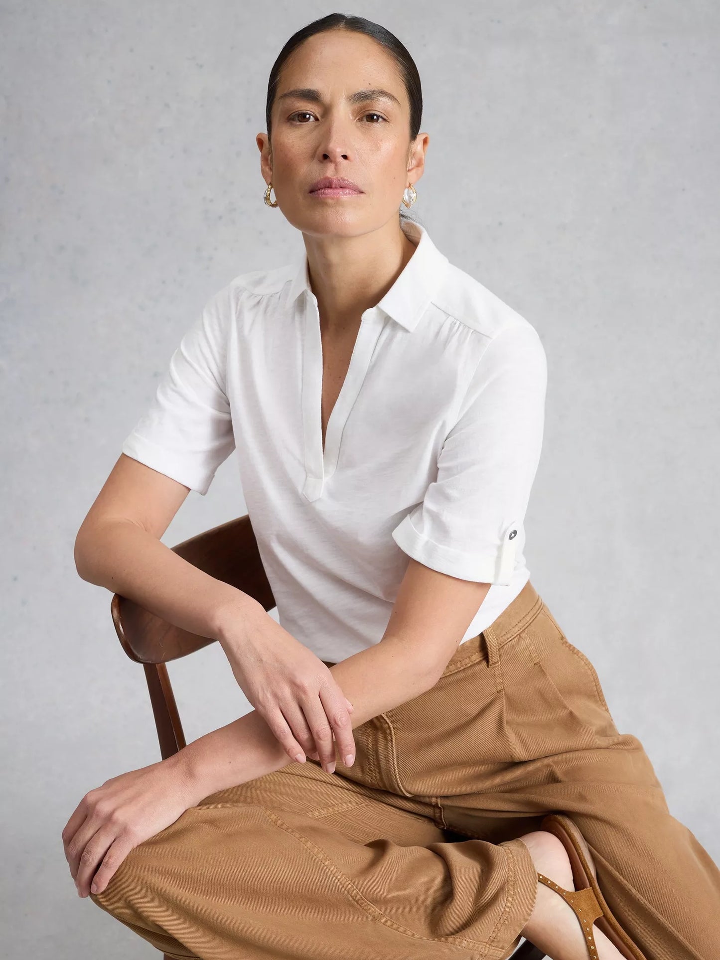 White Stuff Allie SS Jersey Shirt