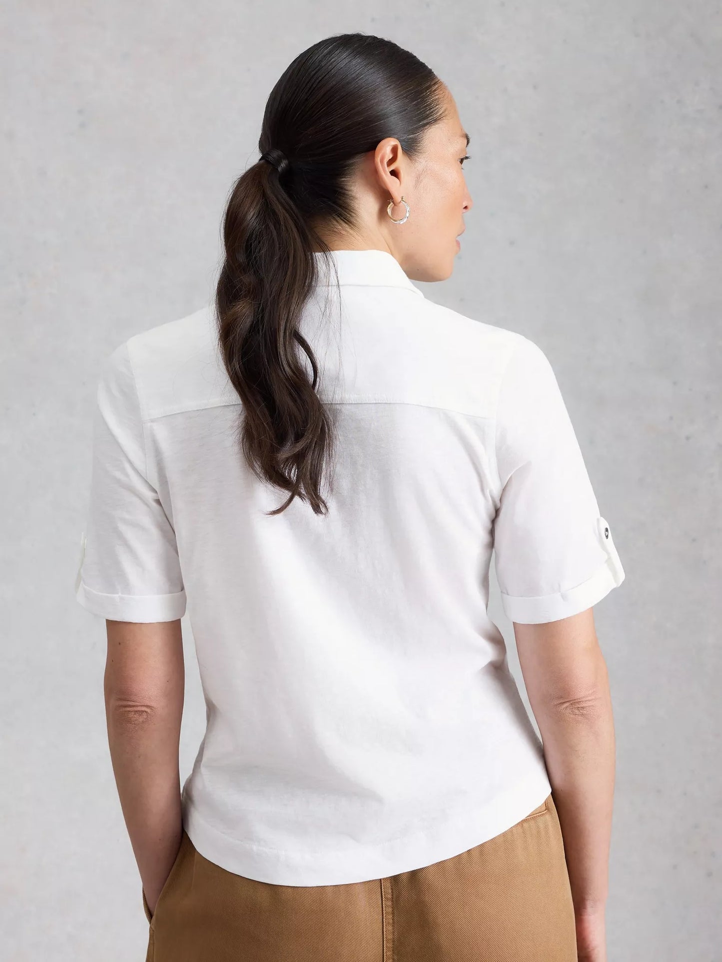White Stuff Allie SS Jersey Shirt