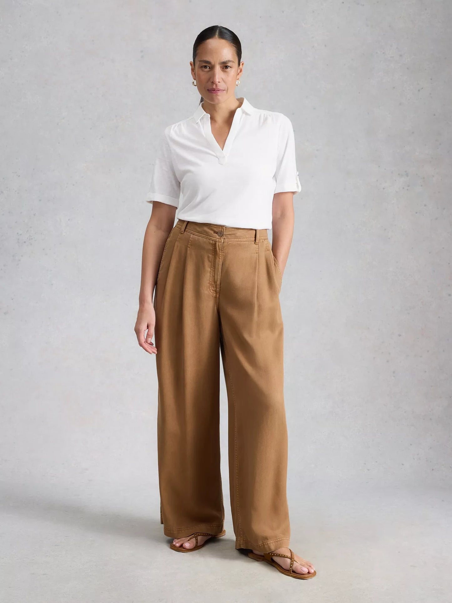 White Stuff Allie SS Jersey Shirt