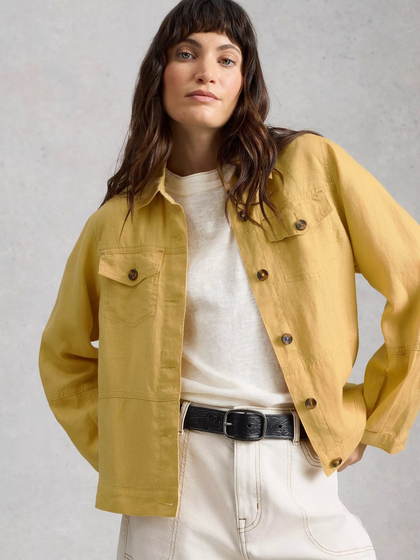 White Stuff Camille Linen Jacket