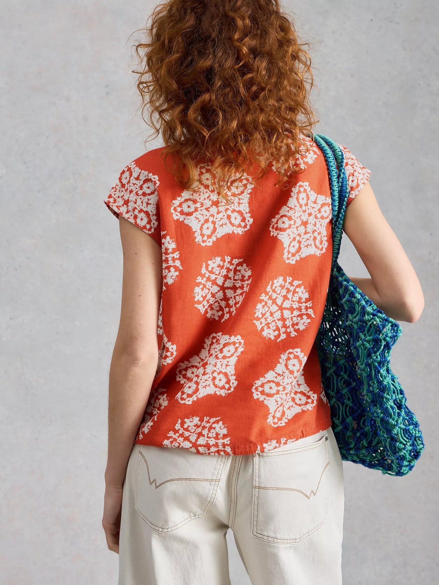 White Stuff Nicole Linen Blend Top