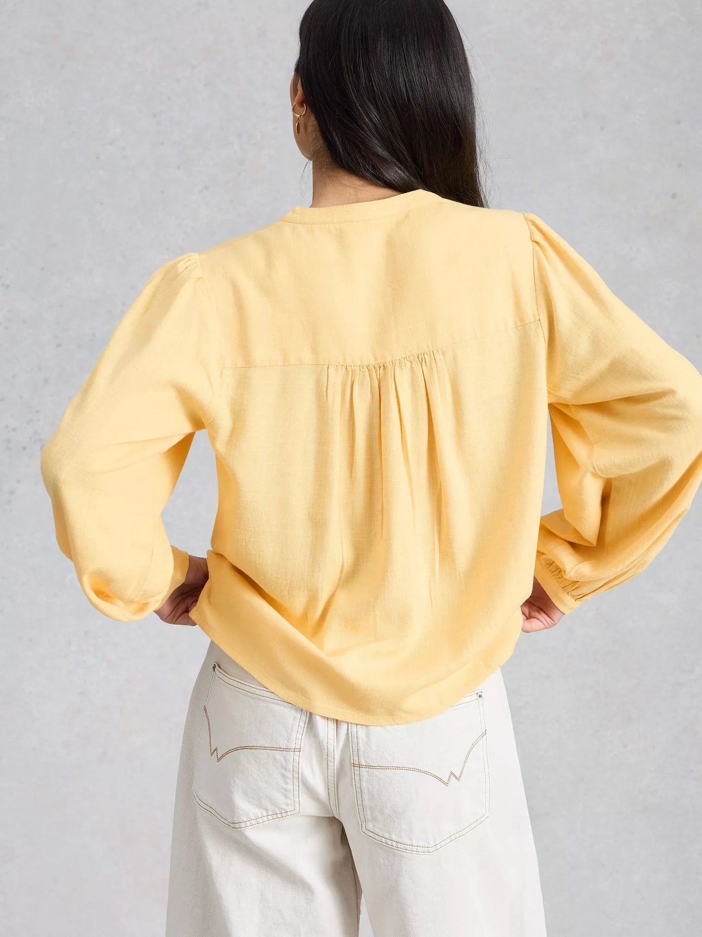 White Stuff Lana Linen Blend Top