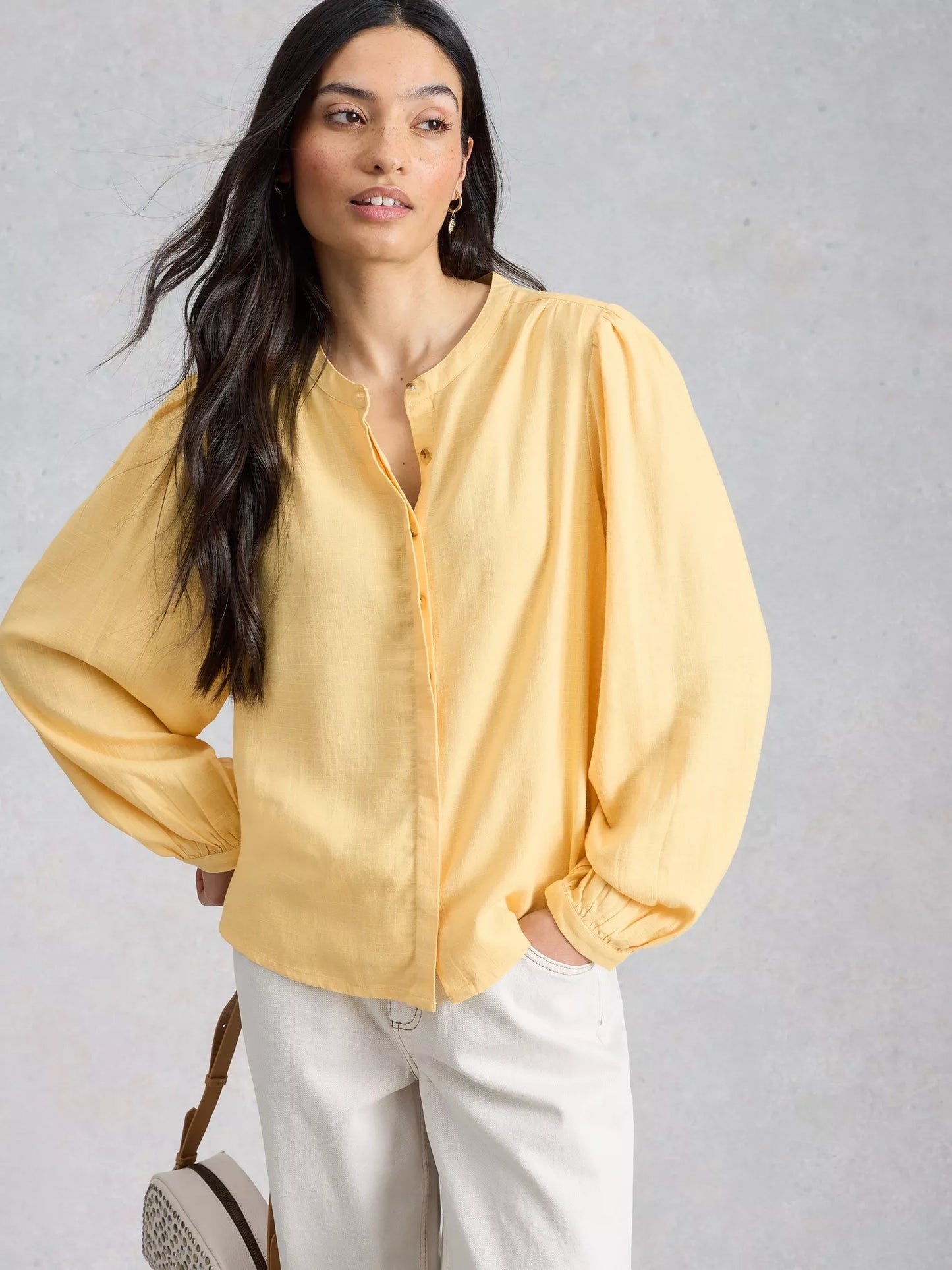 White Stuff Lana Linen Blend Top