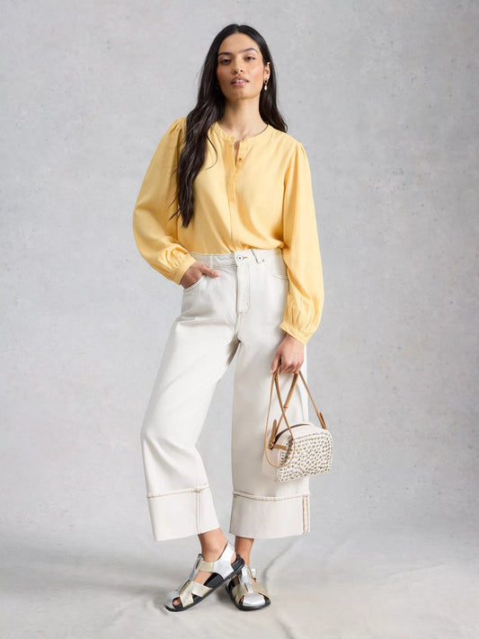 White Stuff Lana Linen Blend Top