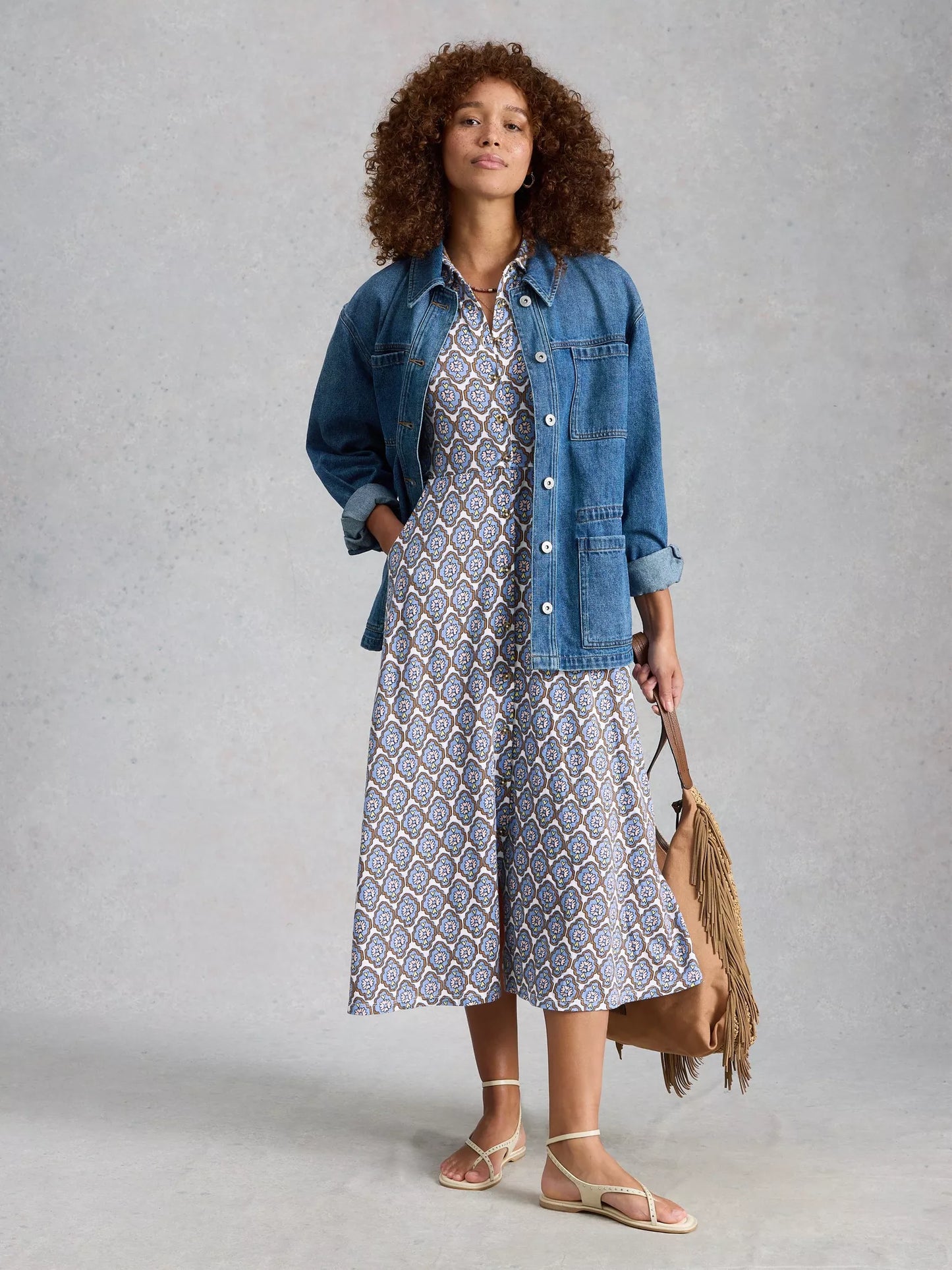 White Stuff Rua Jersey Shirt Dress