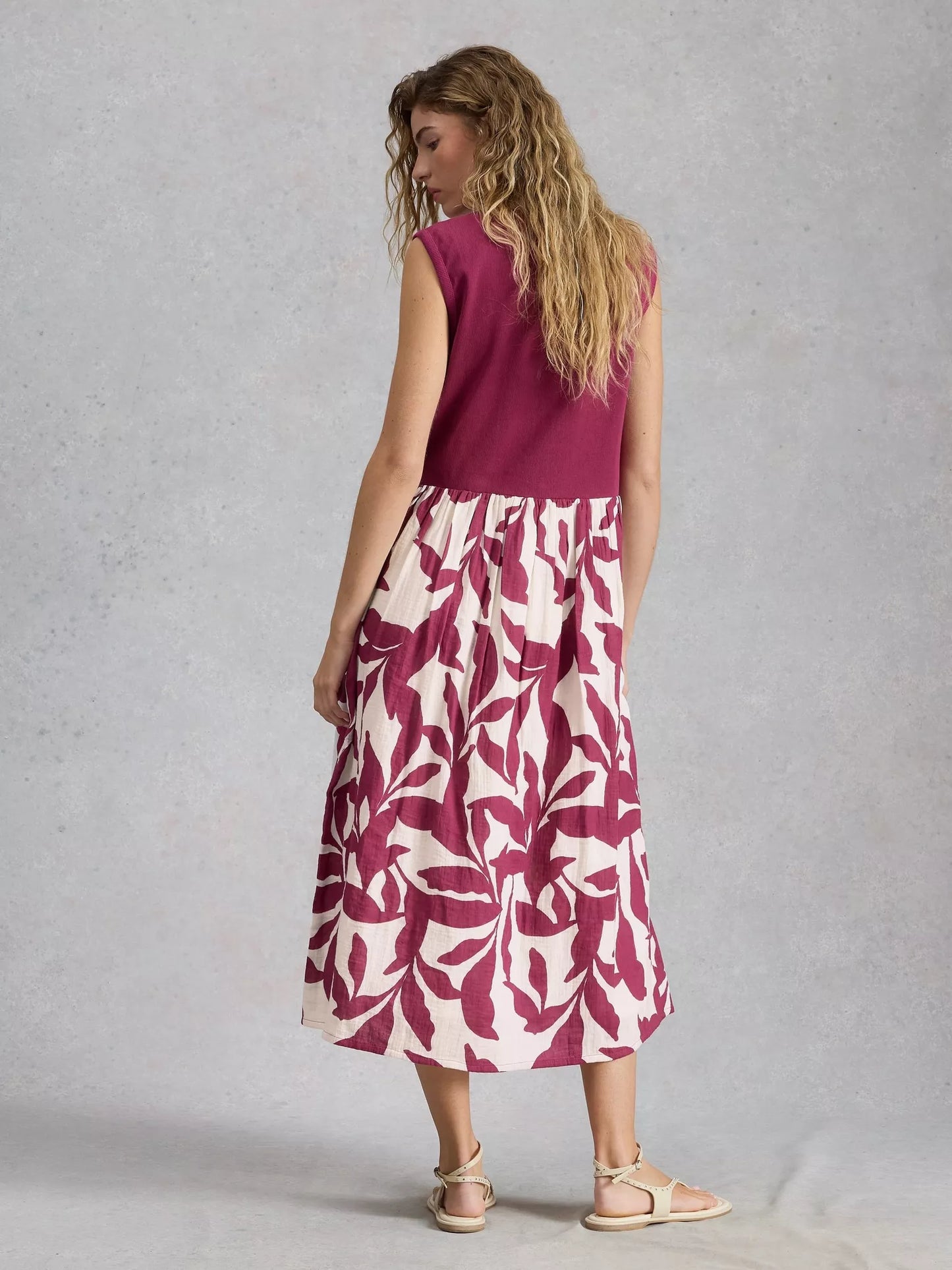 White Stuff Shay Jersey Mix Dress