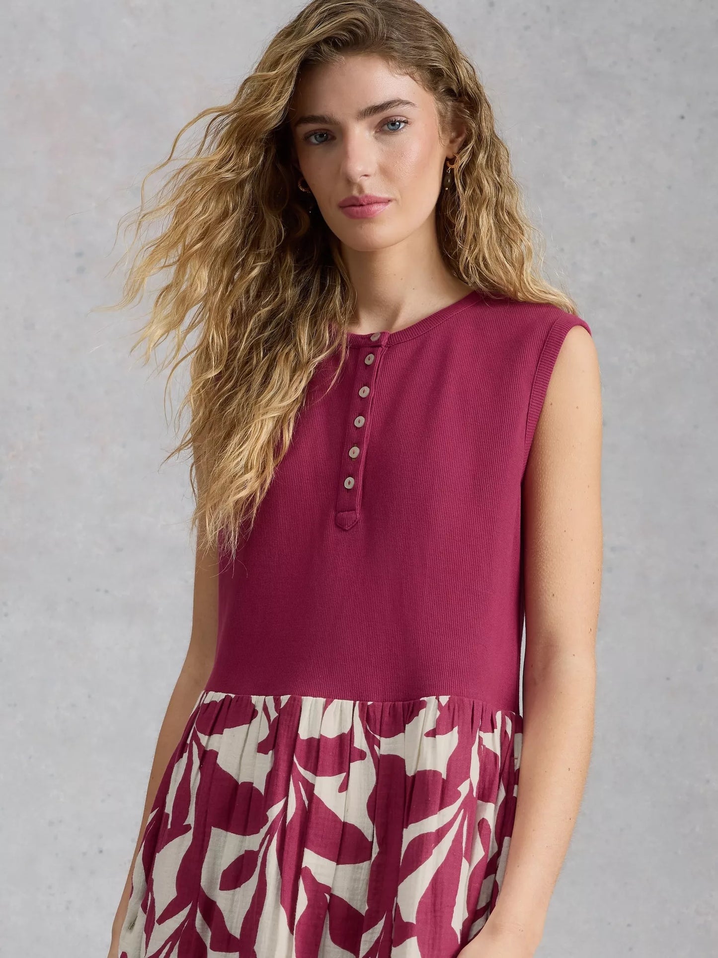 White Stuff Shay Jersey Mix Dress