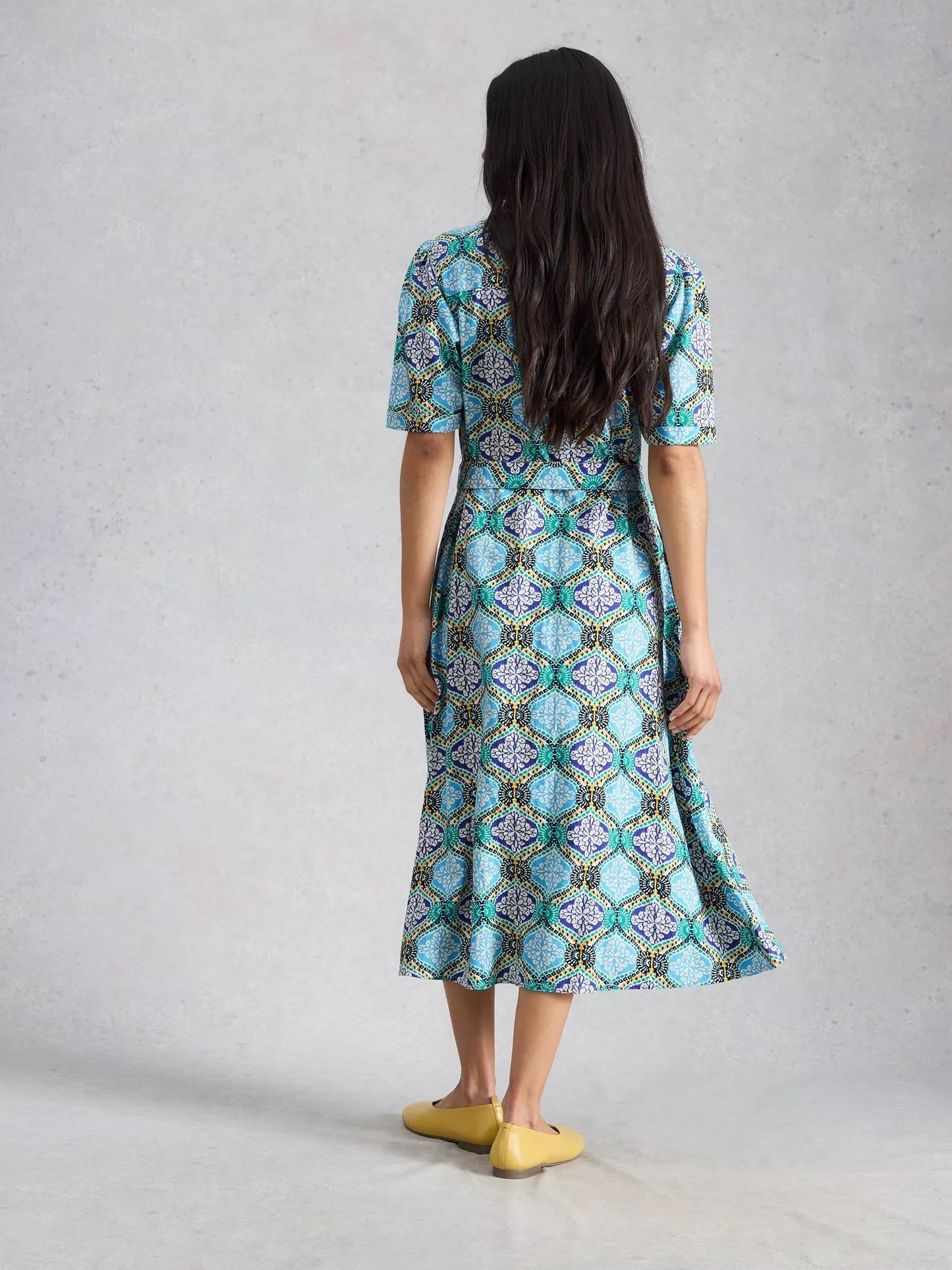 White Stuff Val Linen Blend Dress