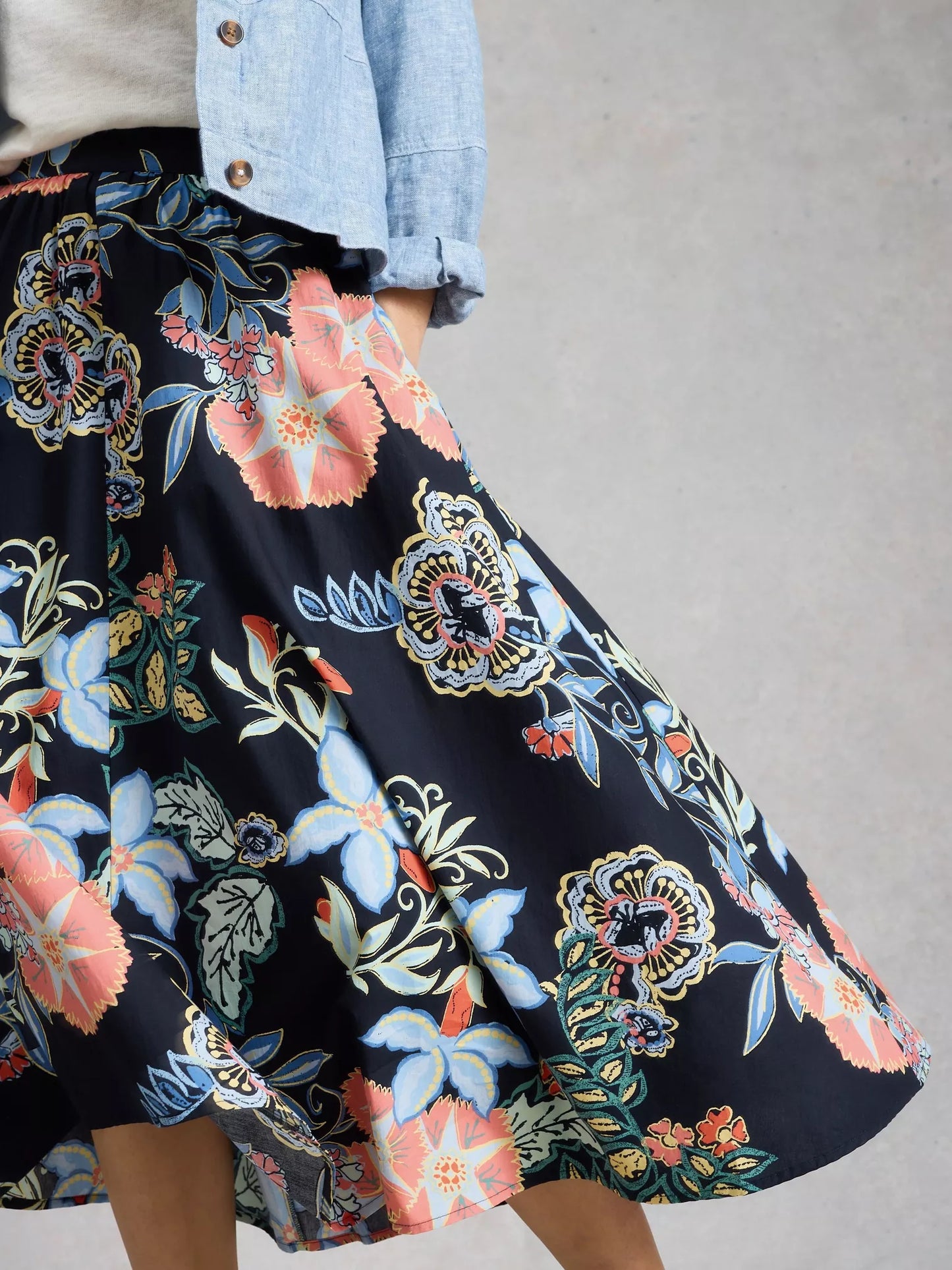 White Stuff Abigail Midi Skirt