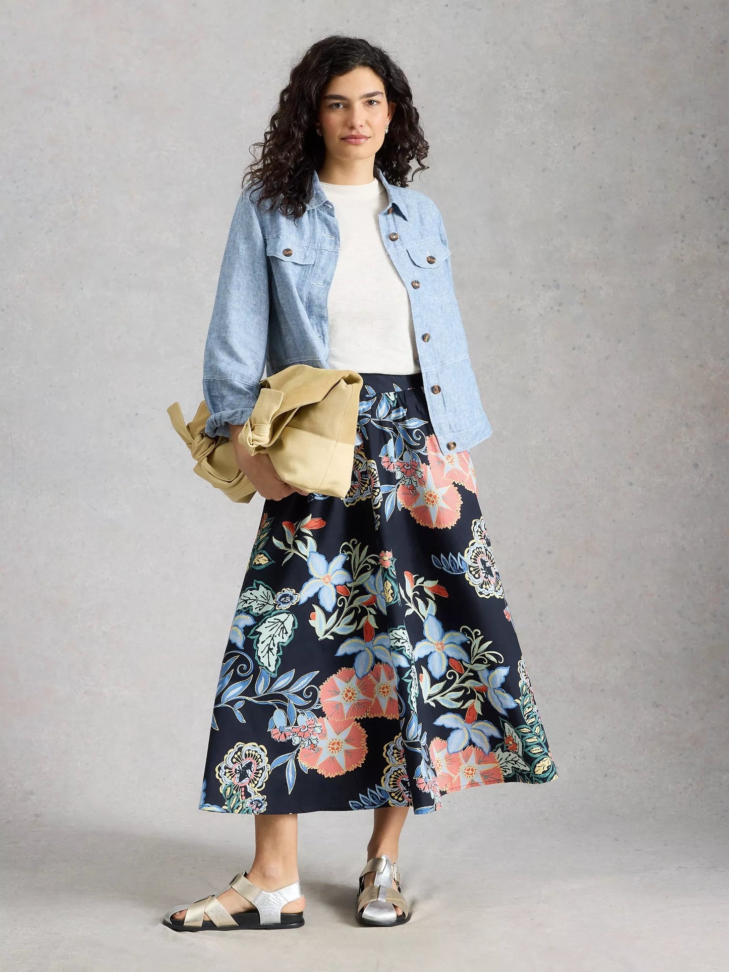 White Stuff Abigail Midi Skirt