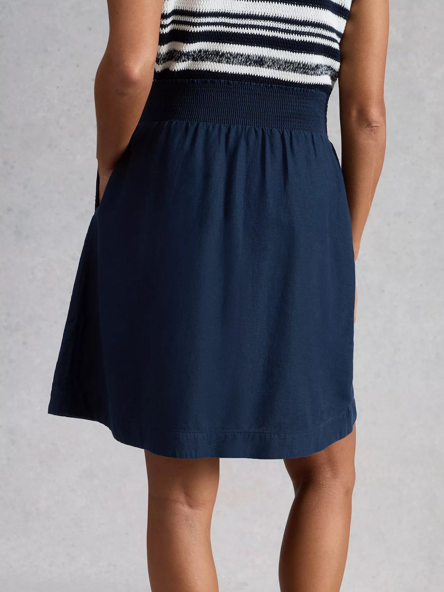 White Stuff Sheila Linen Blend Skirt