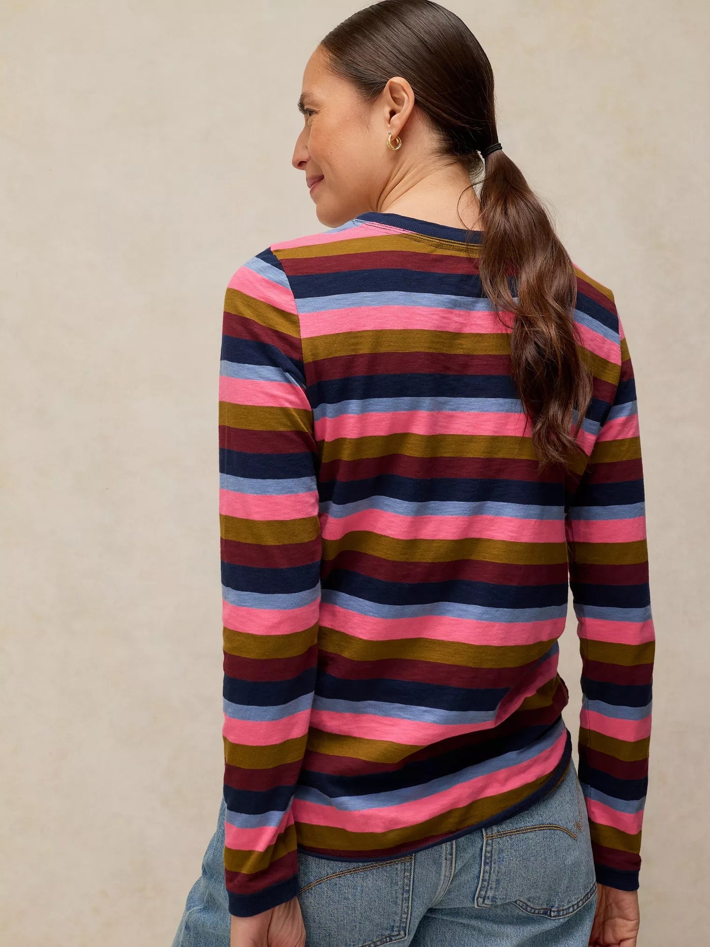 White Stuff Clara Stripe Long Sleeve Tee