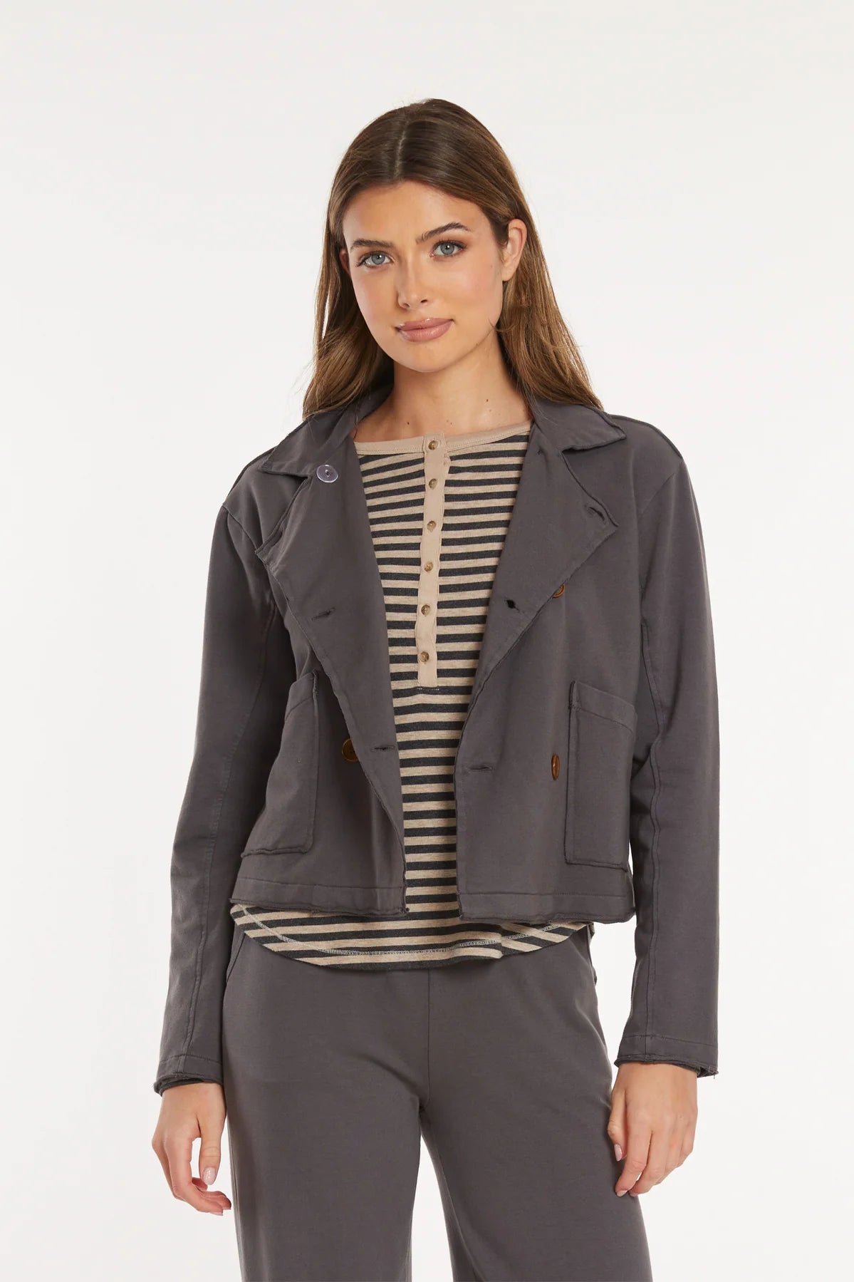 Mododoc Double Breasted Crop Jacket