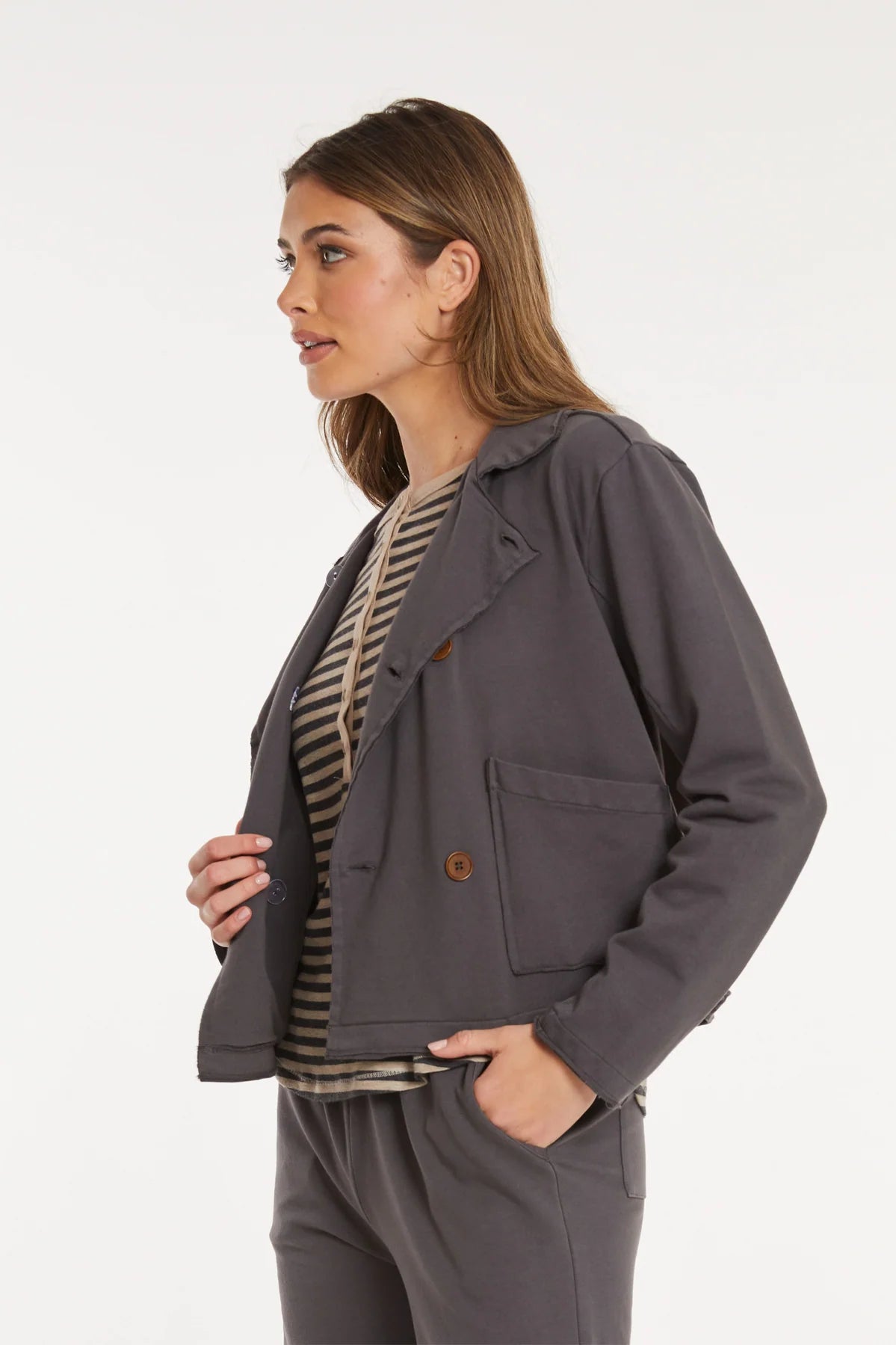 Mododoc Double Breasted Crop Jacket