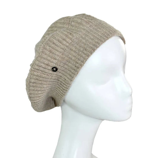 Dupatta Knit Women's Berret Hat with Pin
